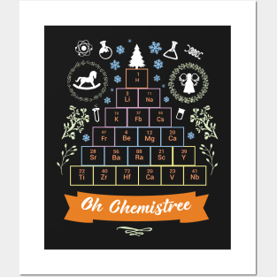 Oh Chemistree christmas science Posters and Art